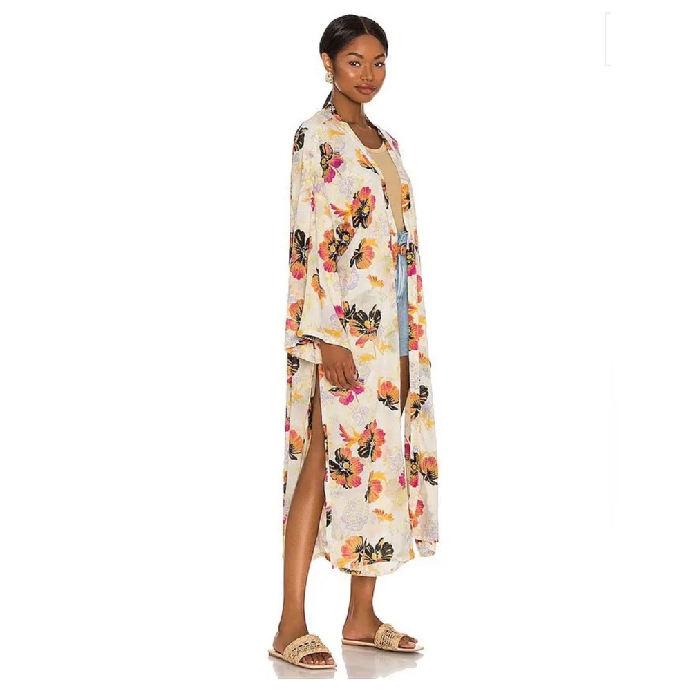 NWOT Free People Jorja Duster Kimono Size Medium - Picture 4 of 16